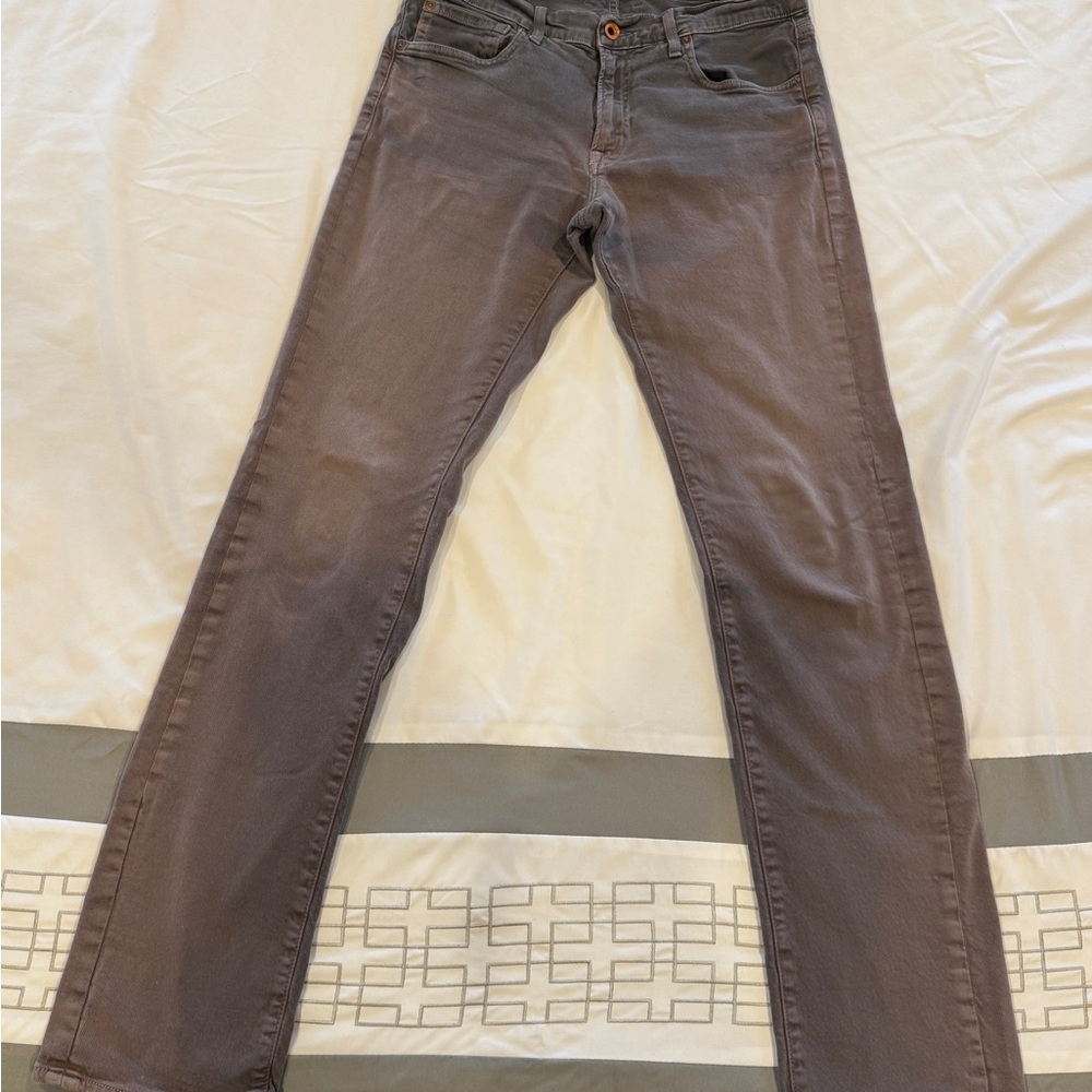 Agave Men's Slim Straight Jeans in Taupe Brown